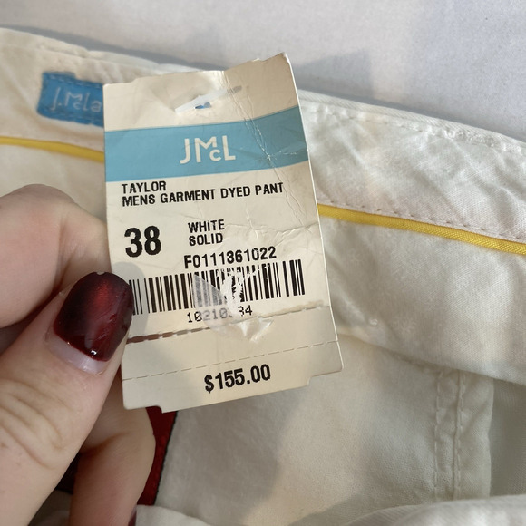 J McLaughlin Men's Taylor Straight Fit Chino Pants Size 38 Lightweight Preppy - Picture 4 of 14